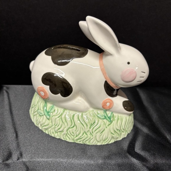 Vintage 1970's Terragrafics Ceramic Bunny Bank - Picture 2 of 6